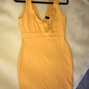 Windsor mustard yellow dress